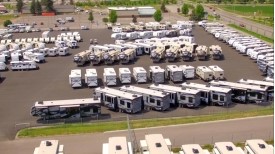 Aerial view of Blue Dog RV